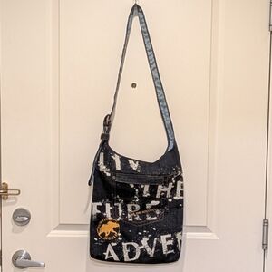 NWOT Hunting World Denim Tote Bag with Blue Ocean Lining